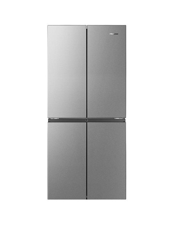 Hisense RQ563N4SI2 80cm Cross Door, American Fridge Freezer - Stainless Steel